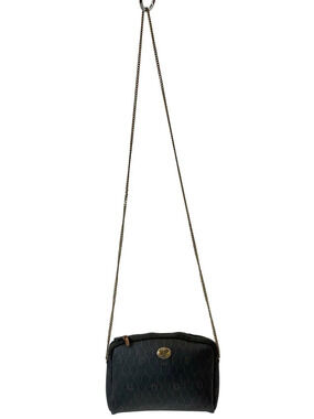 Christian Dior Honeycomb All Over Shoulder Bag Leather Black